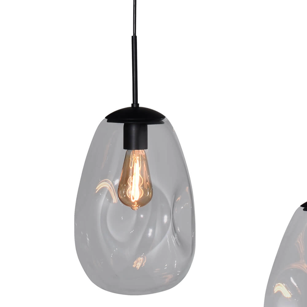 Hanging lamp Lava 4x clear glass Ø 22.5cm Masterlight 8718121286075