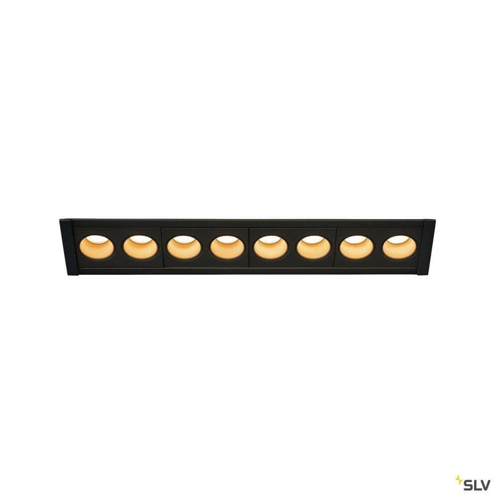 LED recessed lamp Milandos 8-lichts 8x130 lumens black