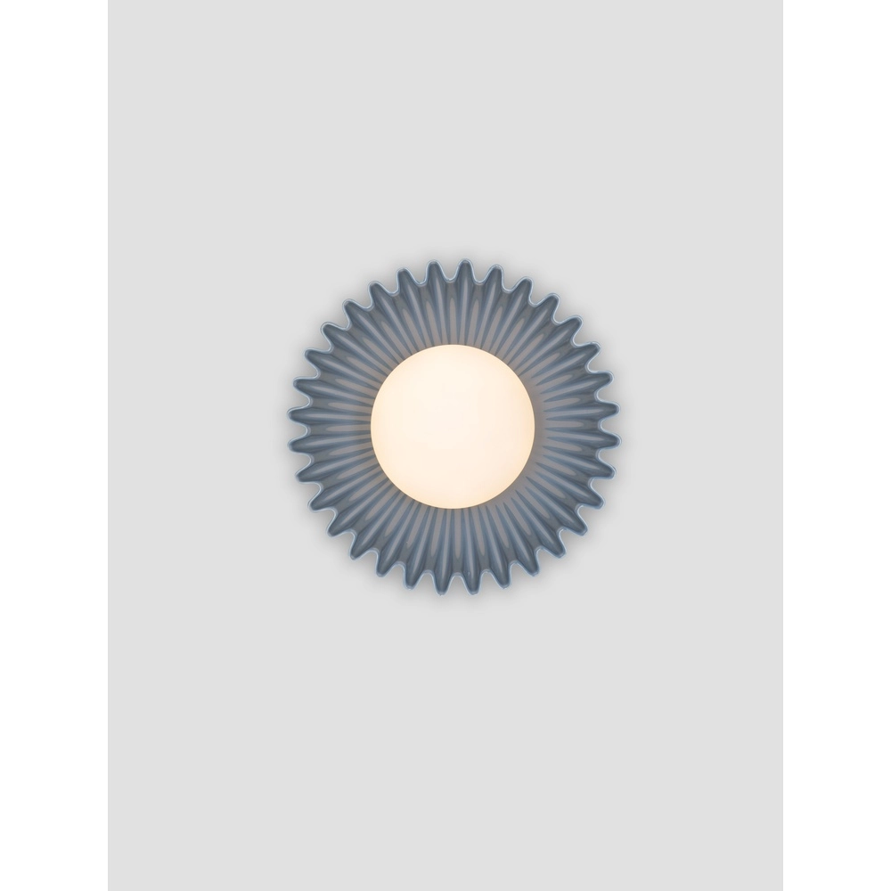 Wall lamp Petel blue with white glass Lyora 5212017483966