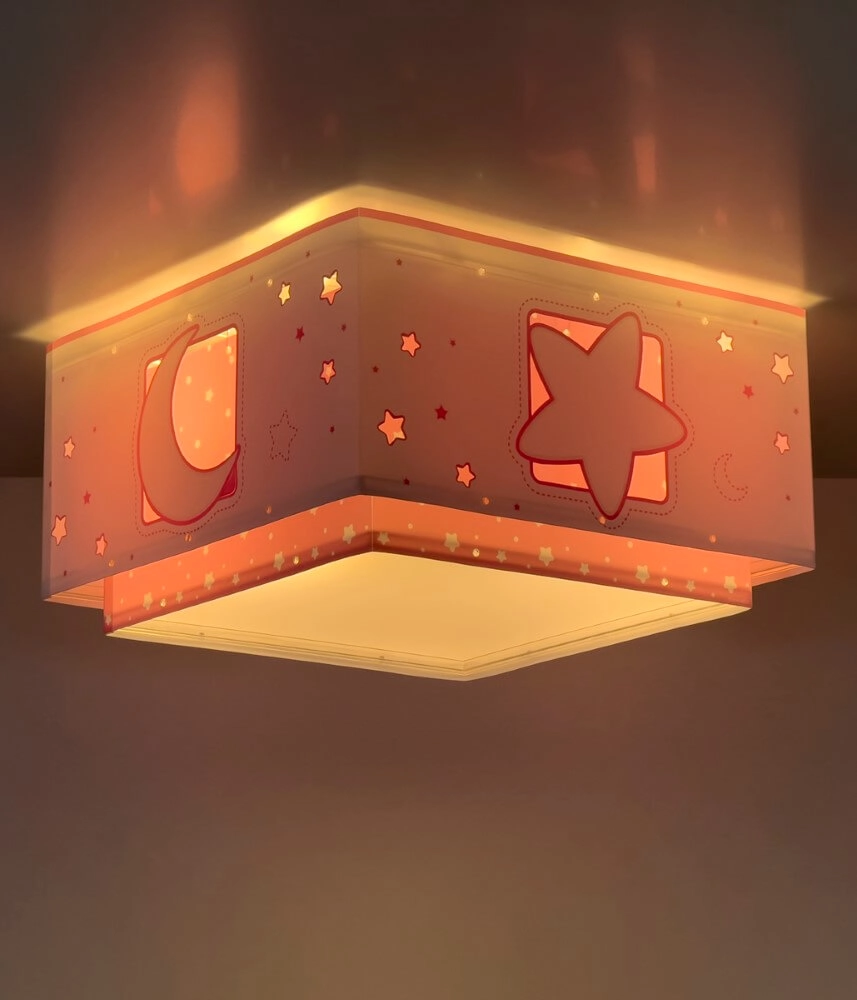 Square ceiling lamp Moonlight pink Dalber 8420406003382