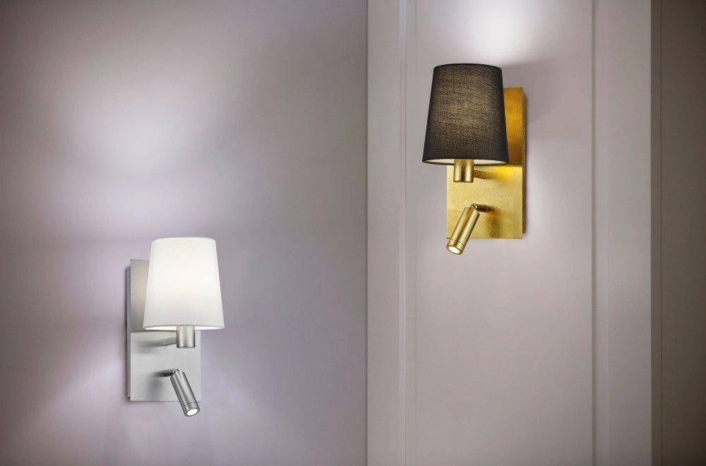 Bedroom reading lamp Marriot metallic grey Trio 4017807374681