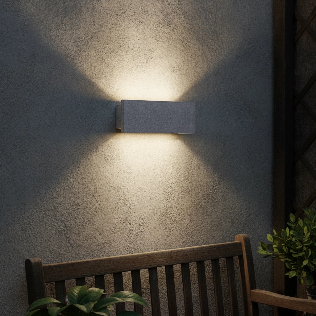 Wall lamp Luna rectangle 20cm