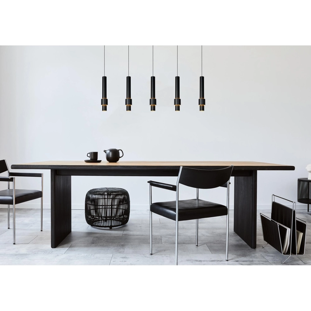 Sleek pendant lamp Margary 5-light black Lucide 5411212241917