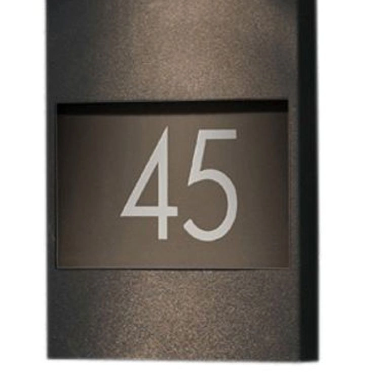 Wall spotlight Modena Adress black with house number KonstSmide 7318307655759