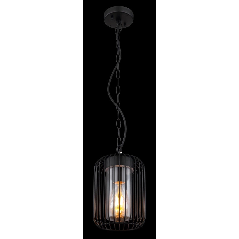 Pendant lamp Nina black for outdoors Globo 9007371435340