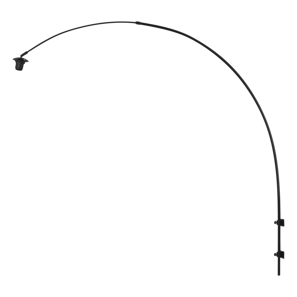 Wall lamp arch Sparkled Light black with rattan hood Steinhauer 8712746181982