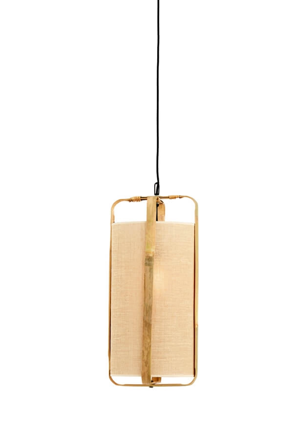 Cream pendant lamp Sendai Ø 27cm