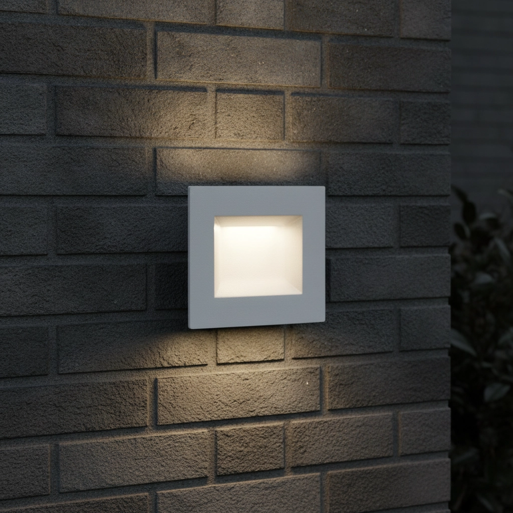 Recessed light Krypton Square White 8cm