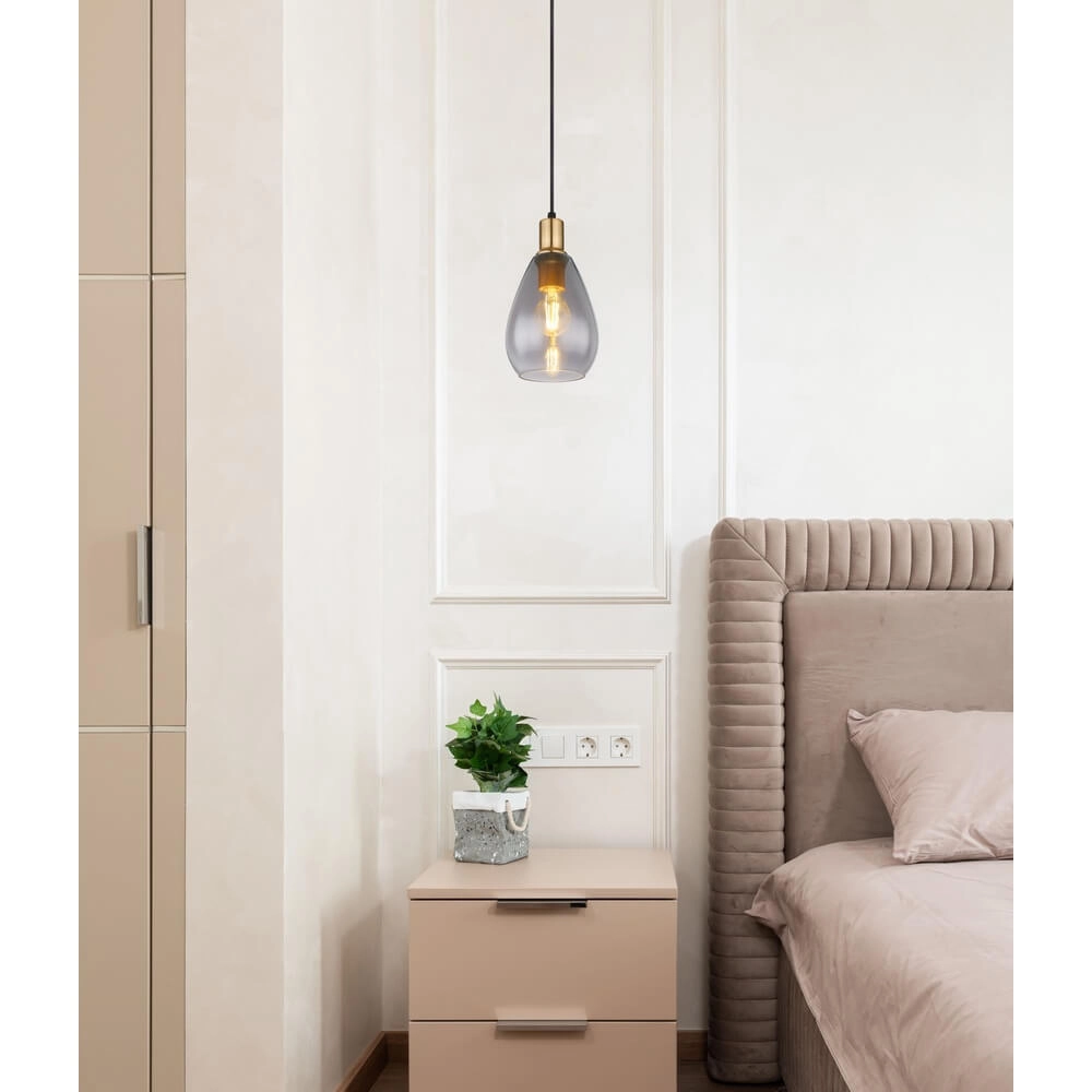 Pendant lamp Fanni single Ø 15cm Globo 9007371430611