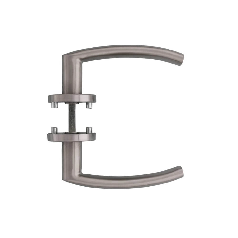 Door handle Blok with lug 7mm stainless steel Intersteel 8714186130155