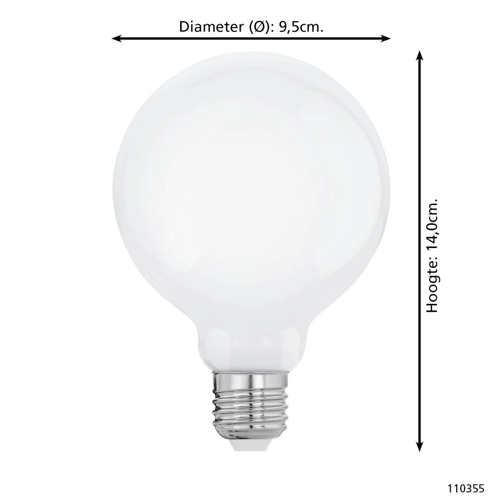Led lamp ball Zigbee E27 7.5W - 806lm - 3000K - G95 Eglo 9008606362073