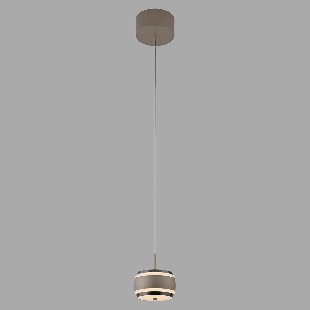 Sleek LED pendant Pure Falling Rings Bronce
