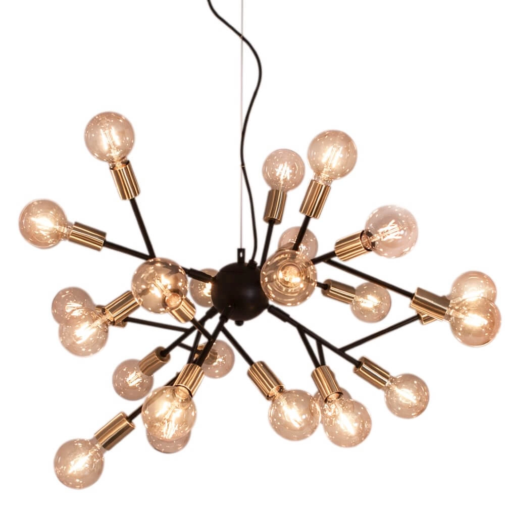 Ceiling light Heroes matt black 80cm
