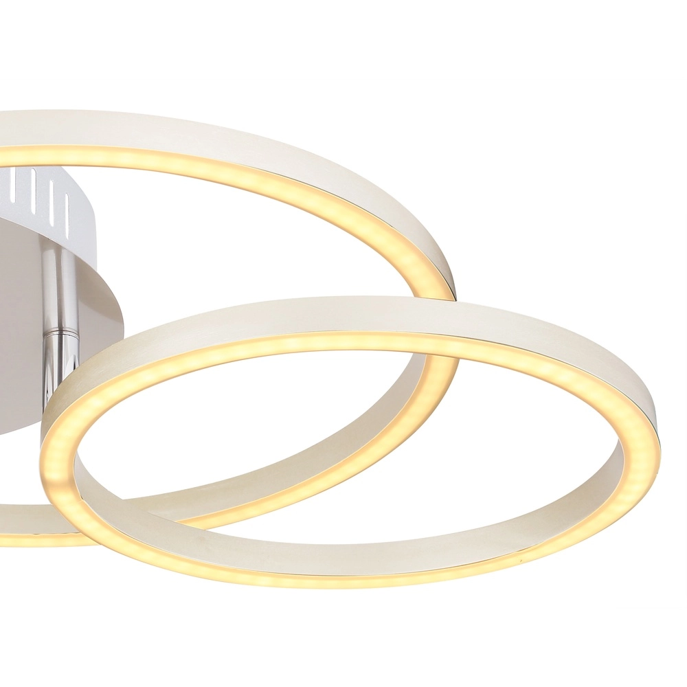 Modern ceiling lamp Kendy 3 rings nickel Globo 9007371407743