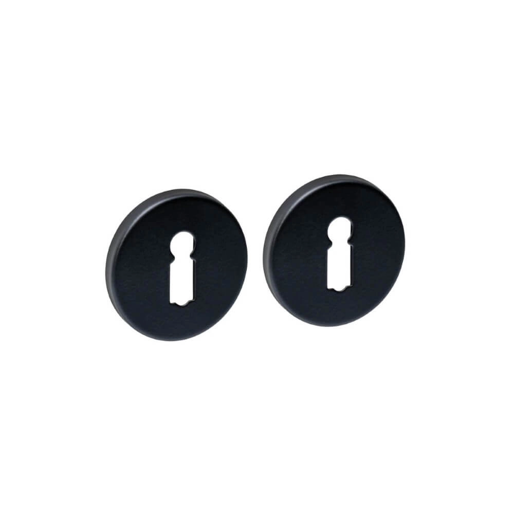 Set of 2 rosettes Tira Keyhole black