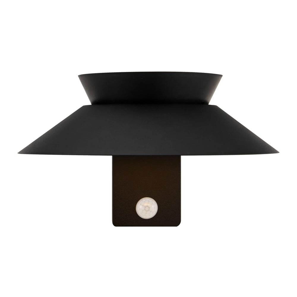 Solar wall lamp Justina black Nordlux 5704924017544