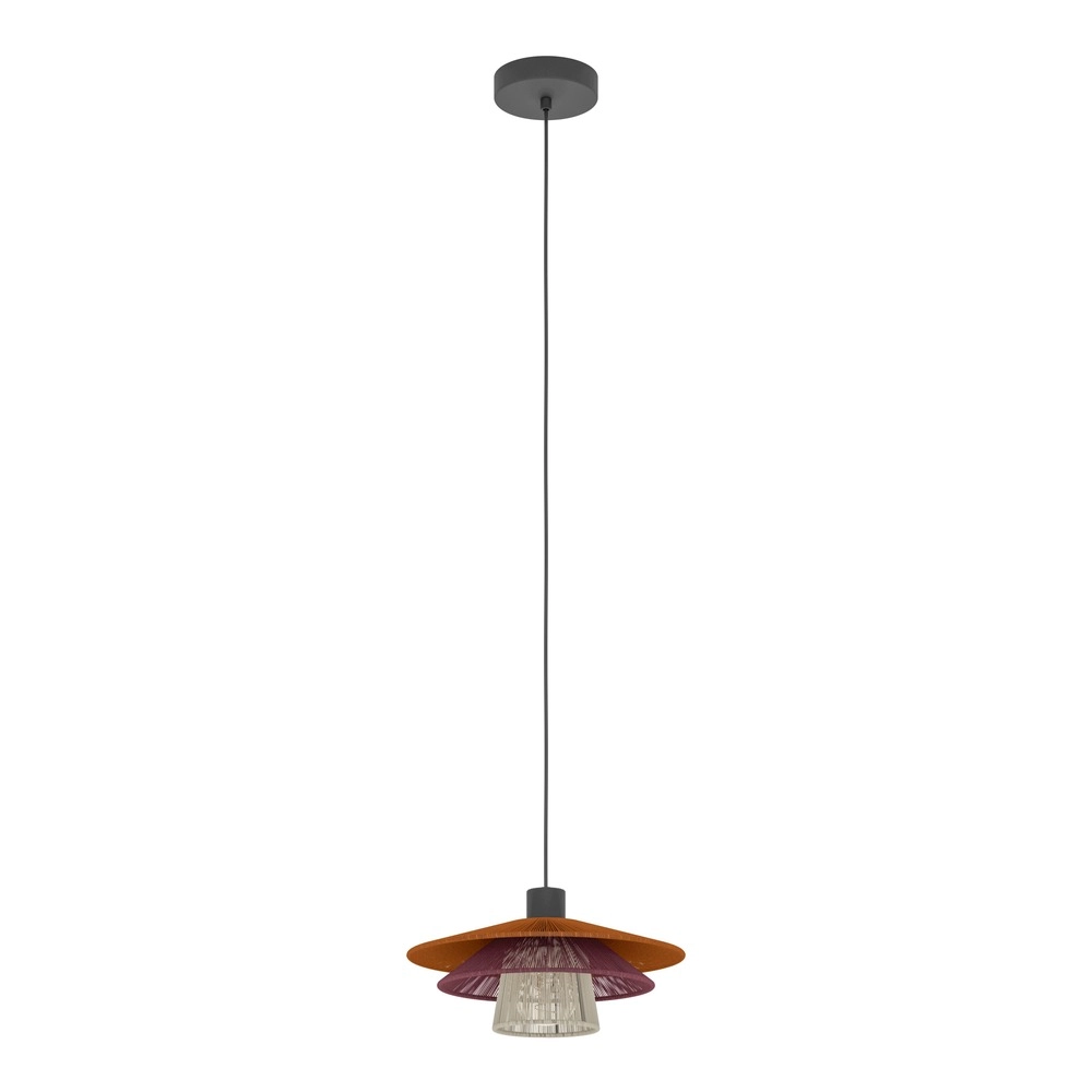 Wire pendant lamp Pignona Ø 32cm coloured Eglo 9008606391172