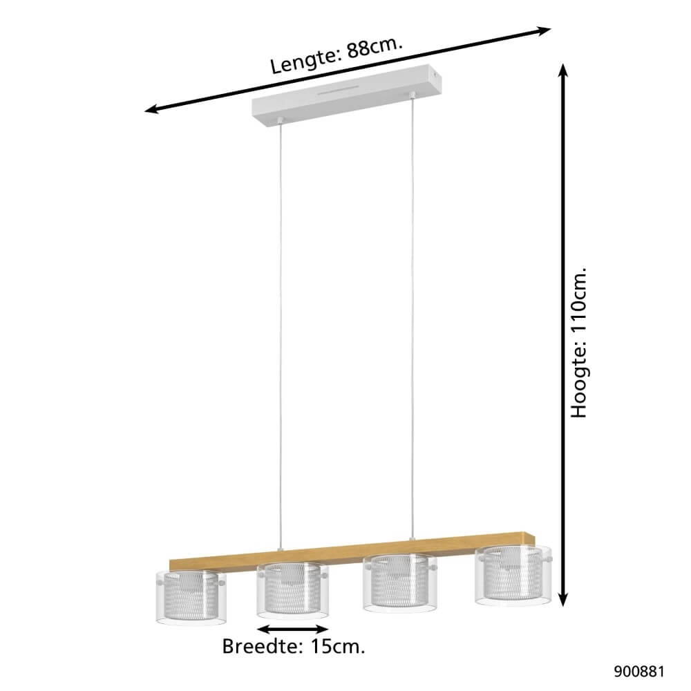 Zigbee led pendant light Portico-Z Eglo 9008606274604