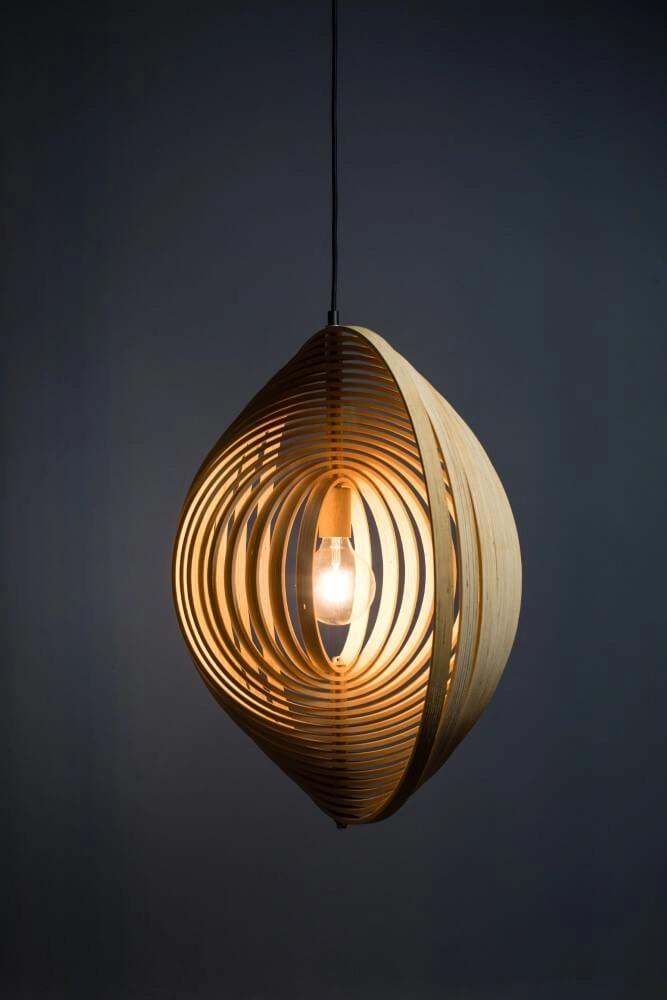 Wooden pendant lamp Woody Ø 43.5cm ETH 8720195305323