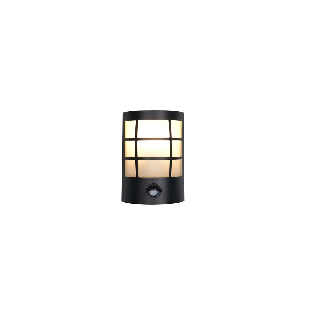 Black wall lamp Sintra with sensor Trio 4017807648256
