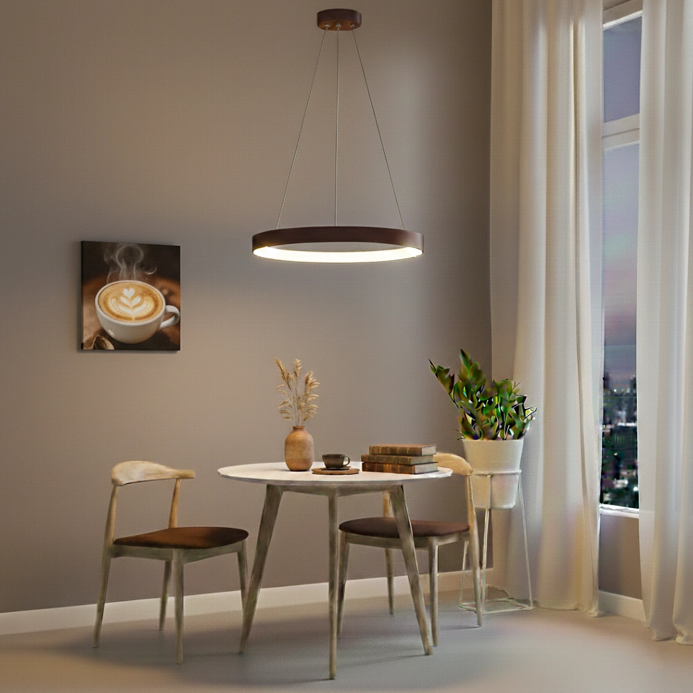 Design pendant lamp Albi coffee brown Ø 61cm