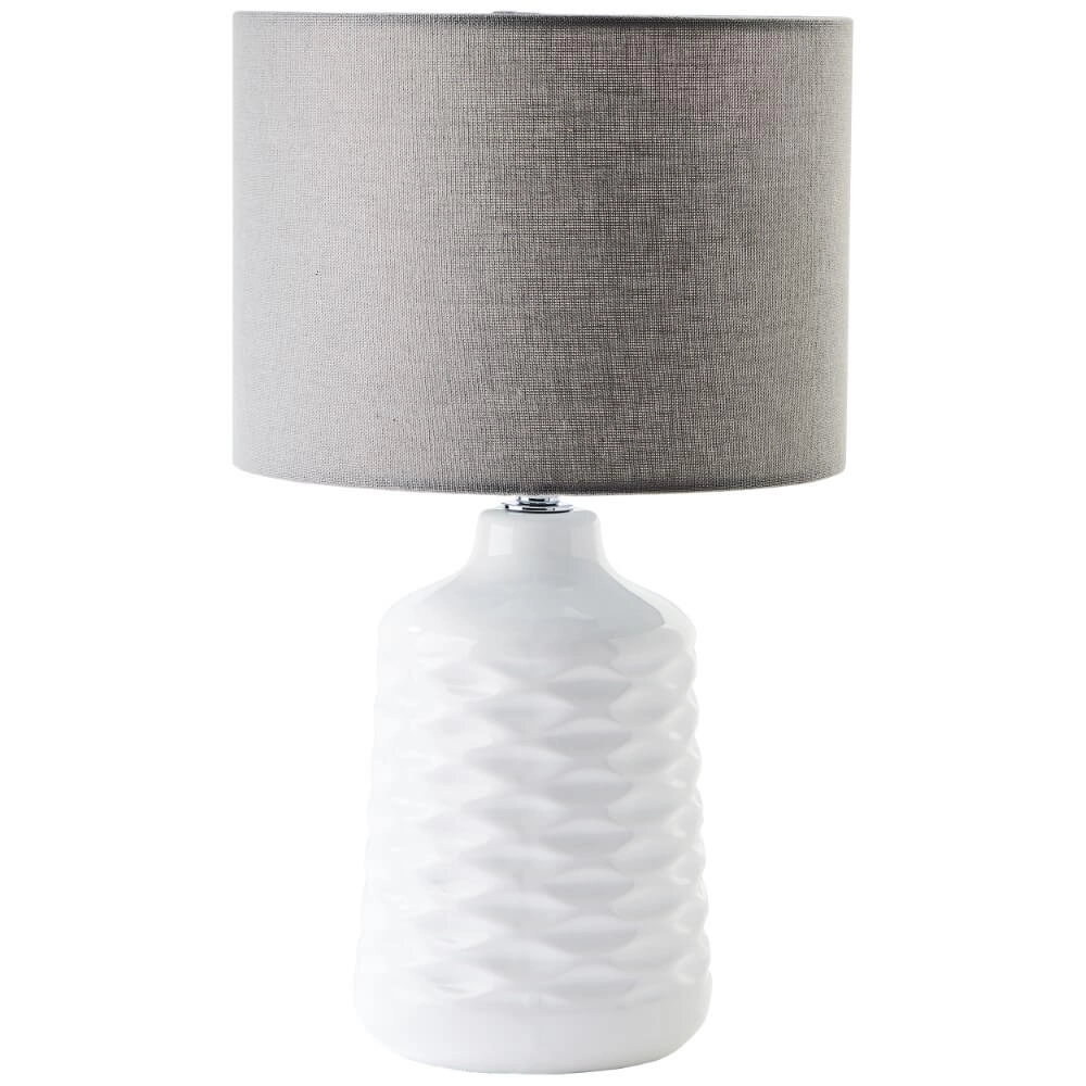 Table lamp Ilysa white with gray