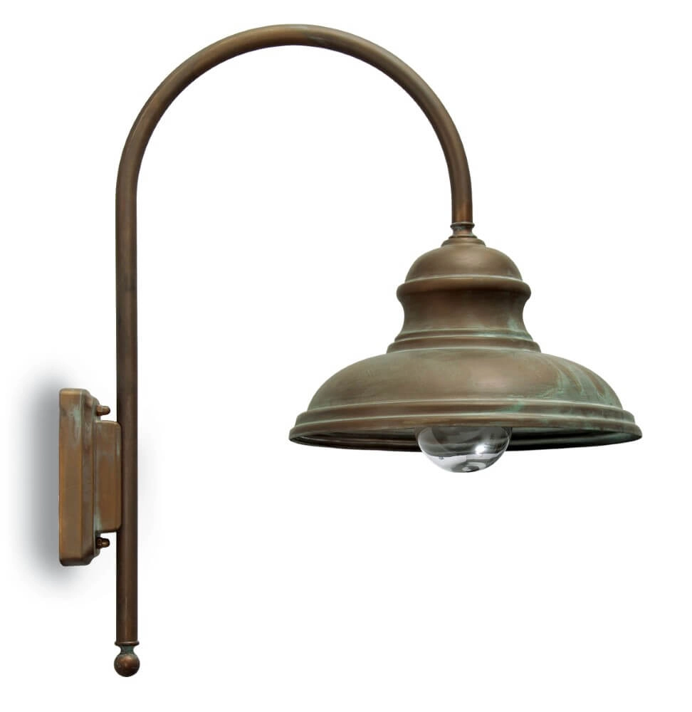 Rural outdoor lamp Mill aged brass