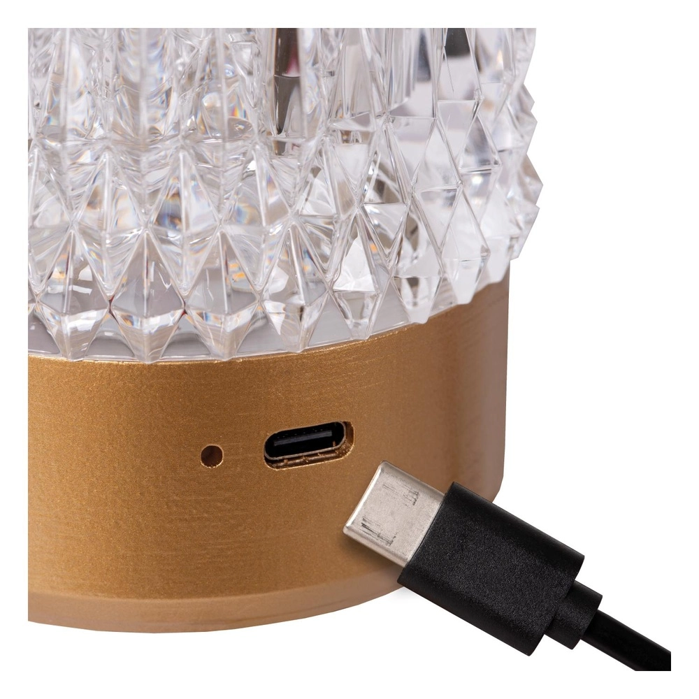 Rechargeable table lamps Lily Set of 3 Gold Lucide 5411212461070