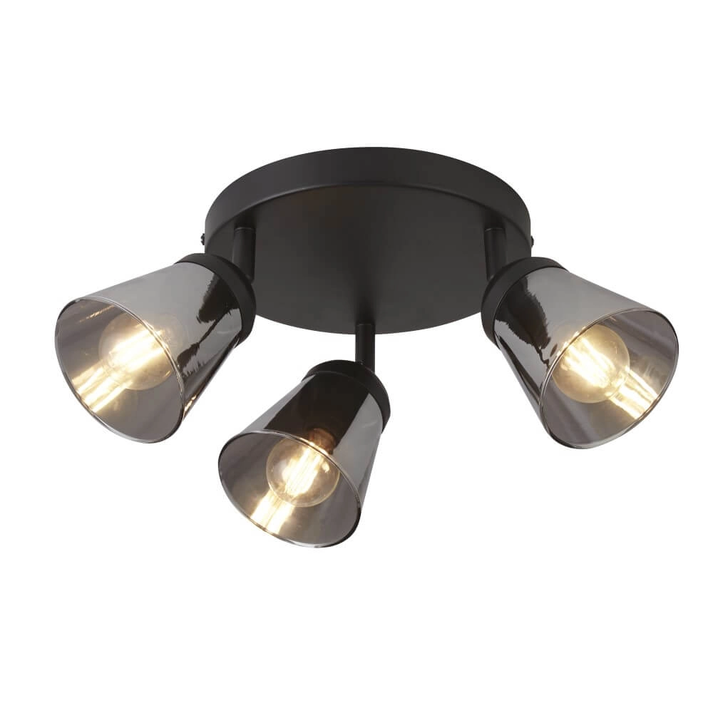 Smoke ceiling lamp Mega 3-light