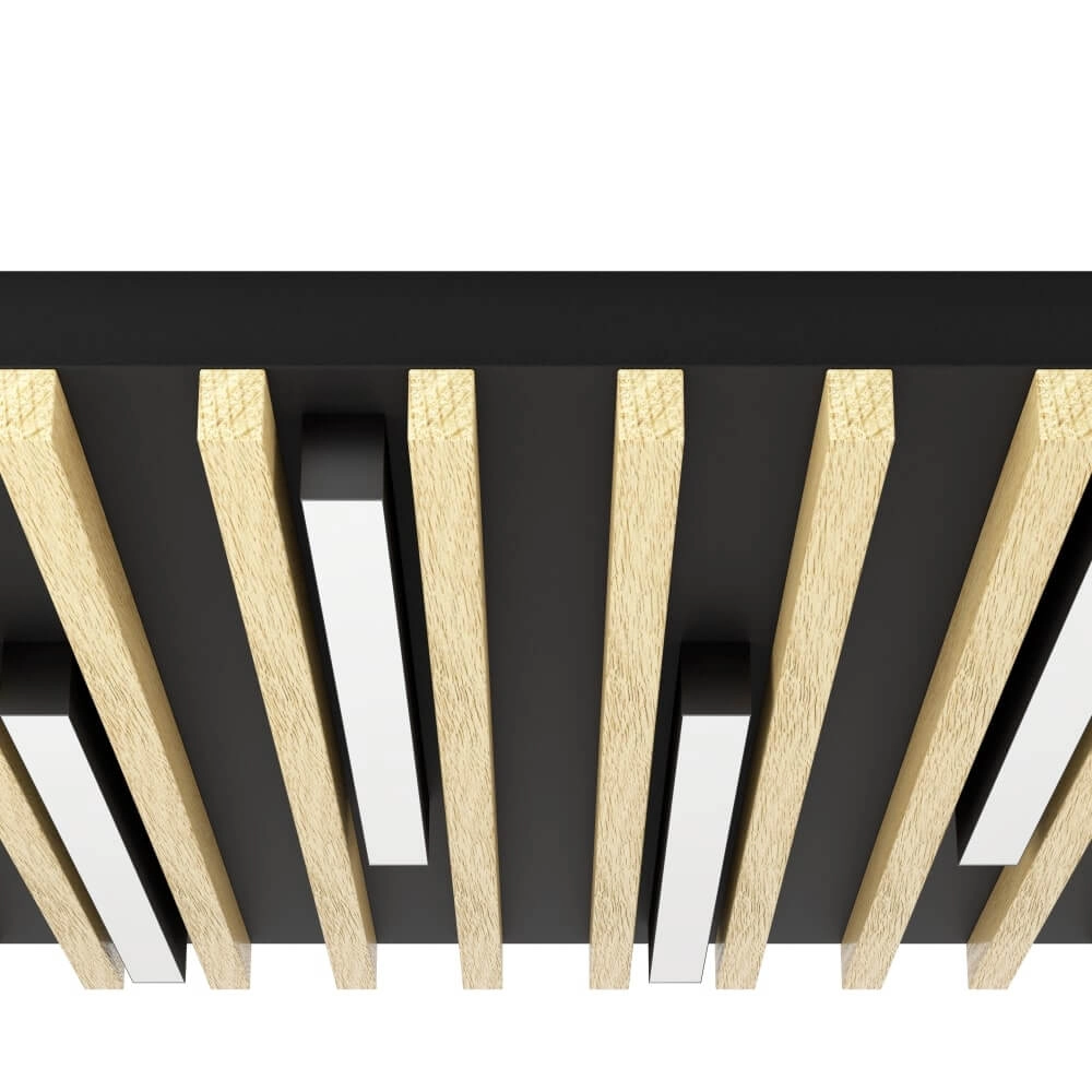 Wooden LED ceiling light Marreira 58cm Stars of Light 9002759398989