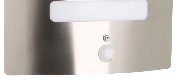Stainless steel wall lamp Todd with motion sensor Brilliant 4004353078521