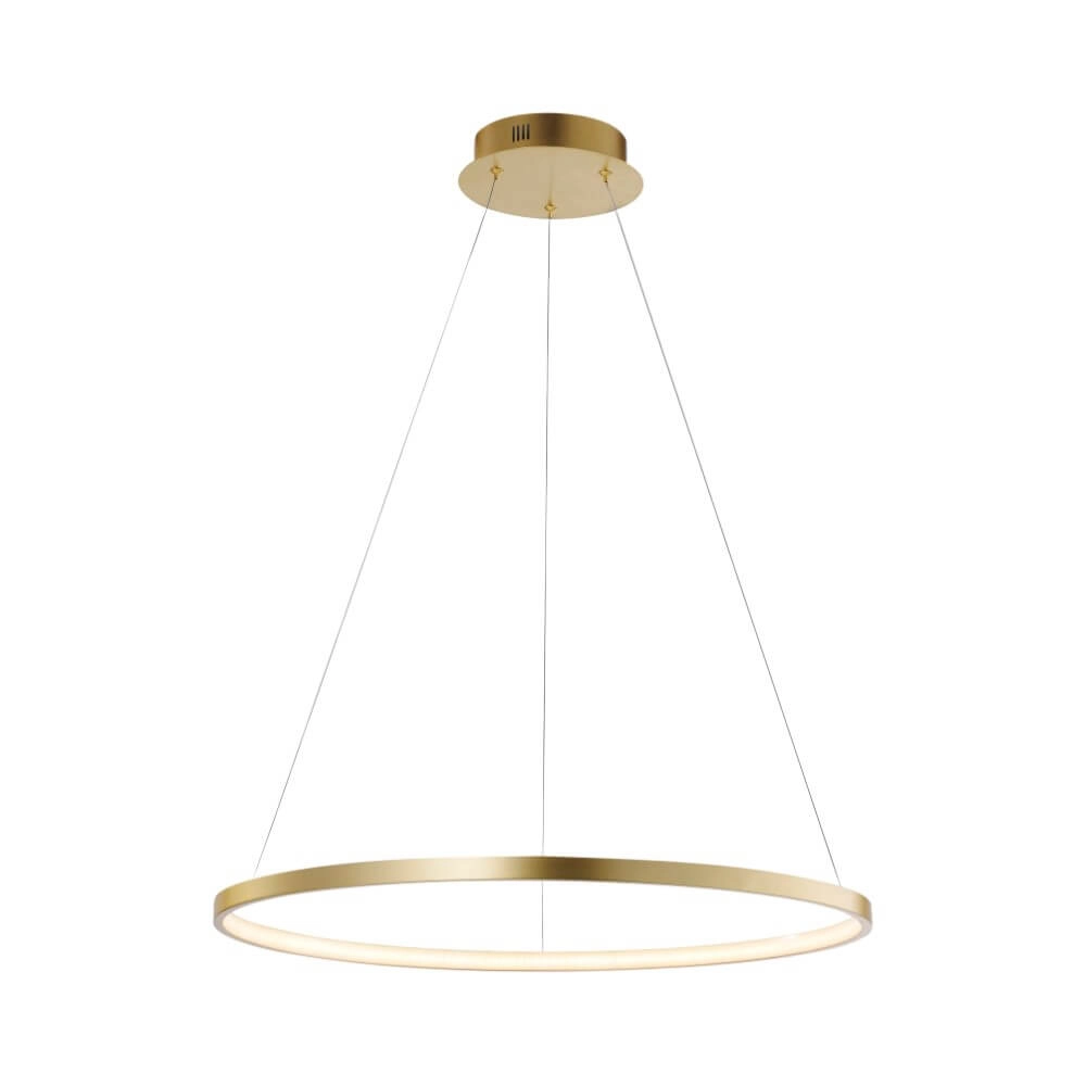 Round pendant lamp Circle gold Ø 60cm Just Light 4043689960414