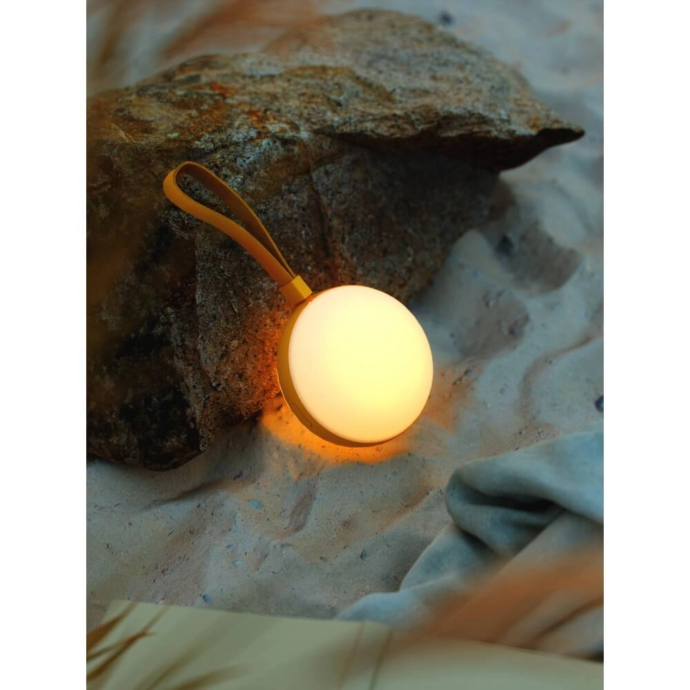 Sleek table lamp Bring To-Go yellow Ø 12cm Nordlux 5704924014758