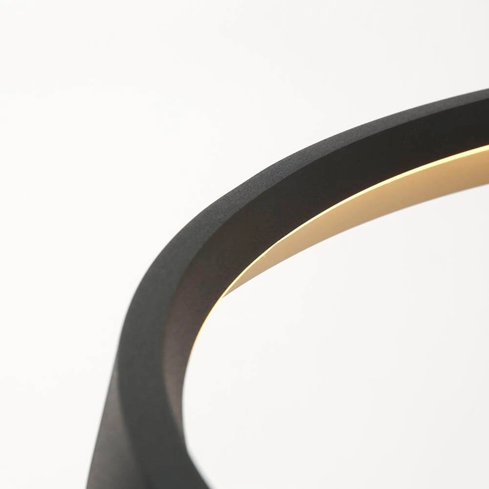 Sleek pendant lamp Ringlux black Ø 60cm Steinhauer 8712746171976