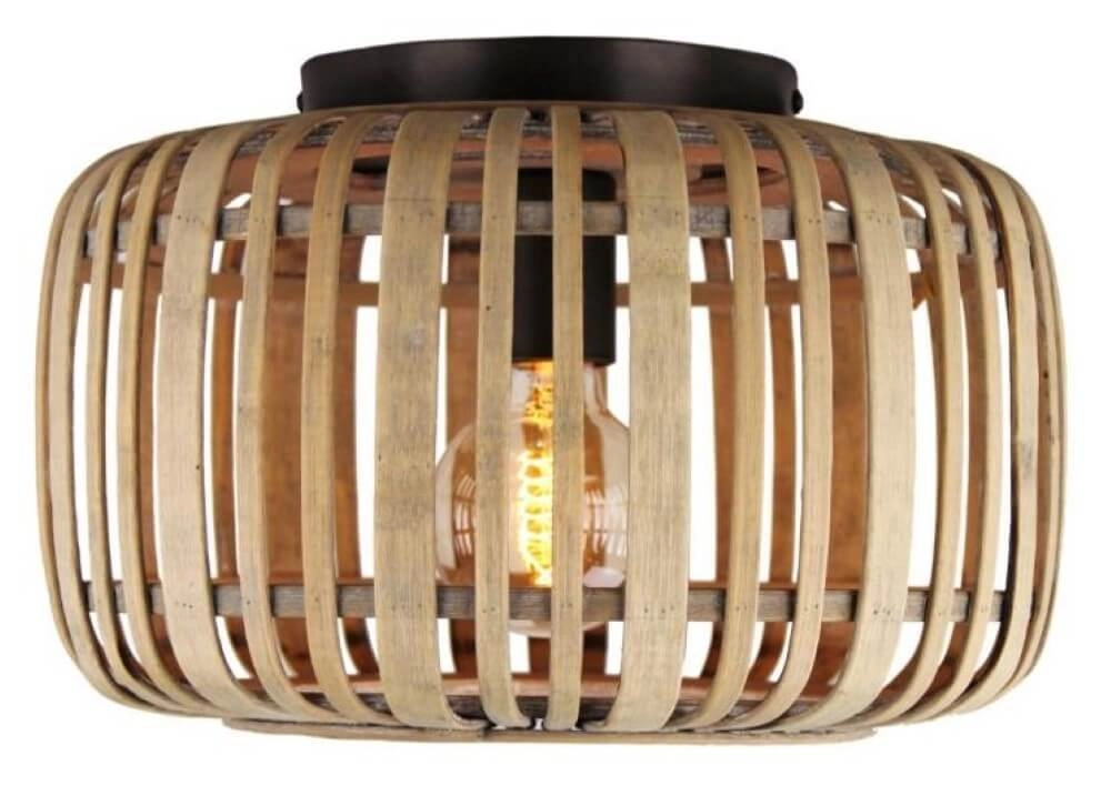 Ceiling lamp Woodrow 32cm wood brown