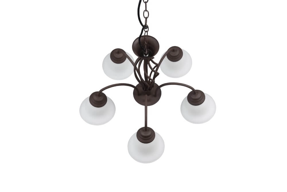 Chandelier Rustica 60cm 5-light rust brown Trio 4017807504682