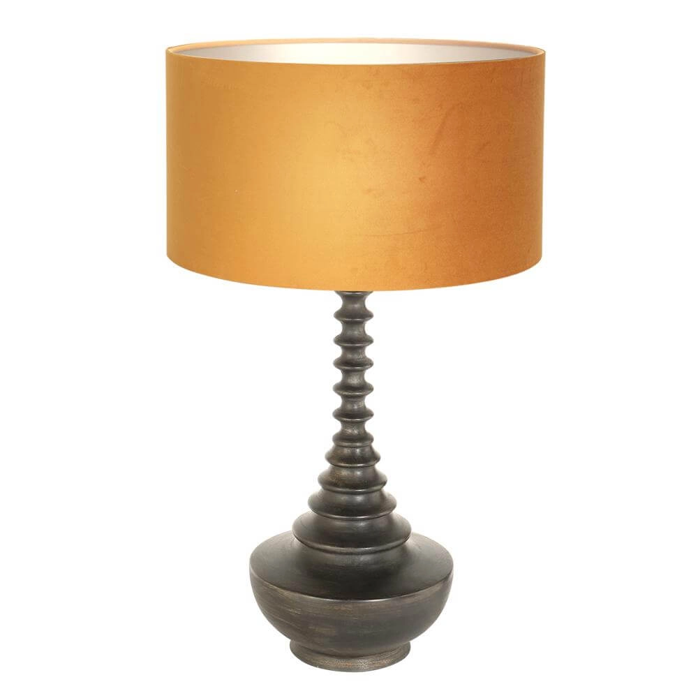 Unique table lamp Bois with golden hood Steinhauer 8712746172584