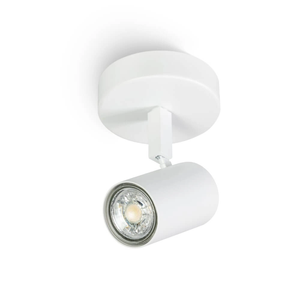 Single surface-mounted spotlight The Common white