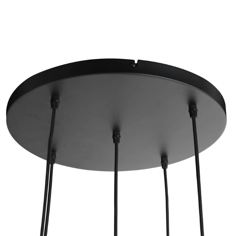 Vide hanging lamp Bollique black with smoked glass Steinhauer 8712746172997