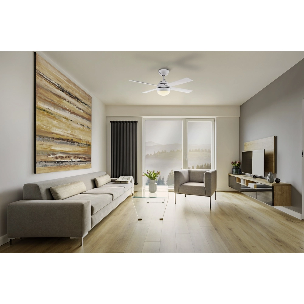 Fan Fan White and wood with lamp Eglo 9008420560365