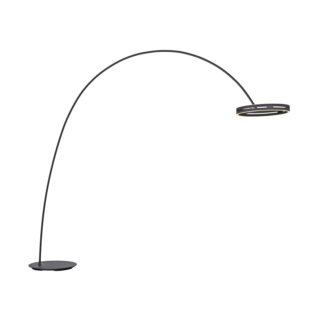 Sleek arc lamp Pure Loop-Bow Adjustable - Black Pearl Paul Neuhaus 4012248397152