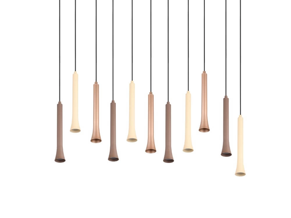 Multi pendant lamp Fiato 115x34cm Trio 4017807616705