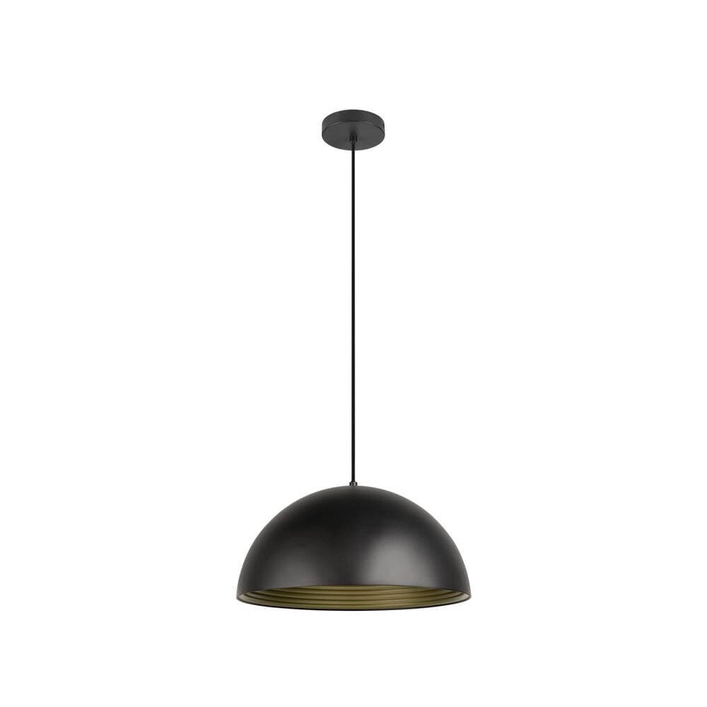 Design pendant lamp Forchini M 40 black with gold Ø 40cm SLV 4024163298636