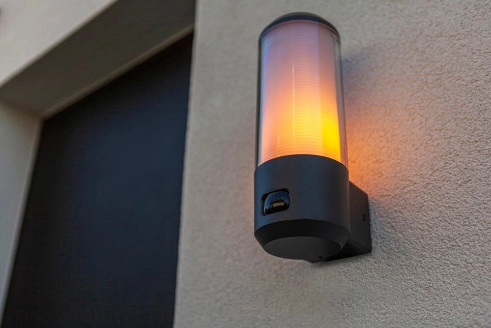 Anthracite wall lamp Heros with sensor Lutec 6939412014920