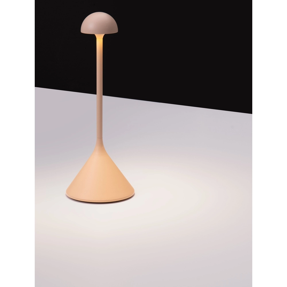 Table lamp Dalt sand brown rechargeable with USB Lyora 5212017477064