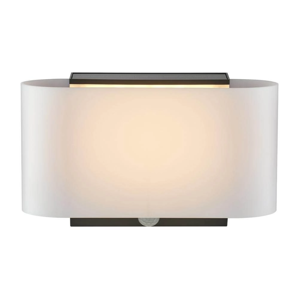 Solar wall lamp Piola black and white Nordlux 5704924017537