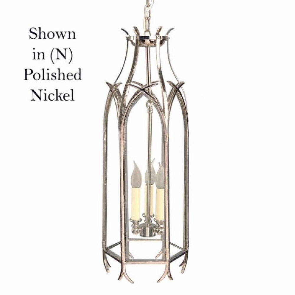 Antique pendant lamp Gothic 3-light - antique copper (ant) Limehouse