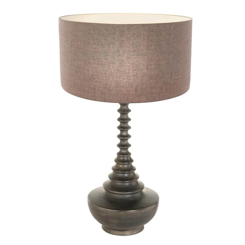 Unique table lamp Bois with grey hood Steinhauer 8712746172607