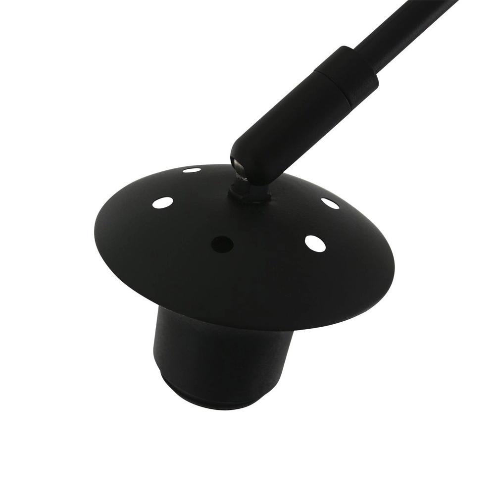 Wall lamp arch Sparkled Light Black and rattan hood Steinhauer 8712746181999