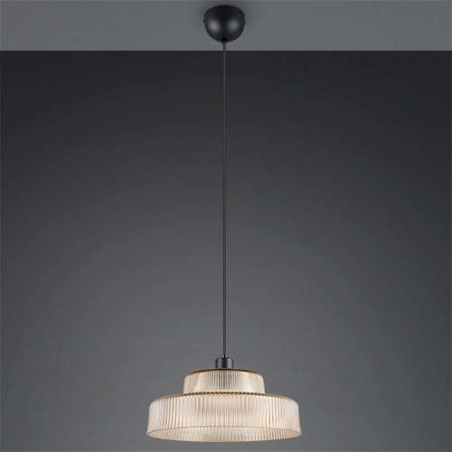 Classic pendant lamp Abella Amber glass Trio 4017807682021